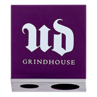 Grindhouse Double Barrel Pencil Sharpener - Dual Purpose Makeup Tool for Precise Application Grindhouse Pencil Sharpener for Precise Makeup Pencil Sharpener, Makeup Tool, Cosmetic Sharpener, Dual Pencil Sharpener, Urban Decay Sharpener, Makeup Essentials, Beauty Tools, Precision Makeup, Makeup Accessories, Grindhouse, Double Barrel, Jumbo Pencil Sharpener, Regular Pencil Sharpener, Mess-Free Makeup, Makeup Precision, Professional Makeup Tools