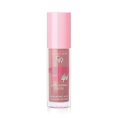 Golden Rose Plumped Lips Lip Plumping Gloss: Fuller Lips, Hydration, Non-Sticky Shine | Hyaluronic Acid & Ginger Lip Enh