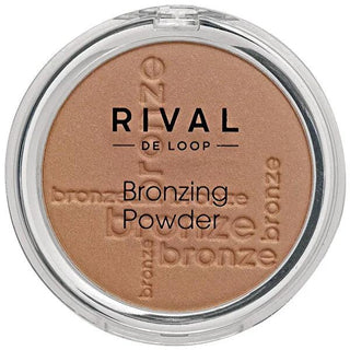 Rival de Loop Bronzing Powder No: 2 Golden Sunset - Nourishing Makeup for a Sun-Kissed Glow Rival de Loop Bronzing Powder - Sun-Kissed Glow Makeup Bronzing Powder, Rival de Loop, Golden Sunset, Makeup for a sun-kissed look, Cosmetic bronzing products, Grape seed oil in cosmetics, Nourishing makeup, Sunless tanning products, Radiant glow makeup, Everyday makeup essentials, Special occasion makeup