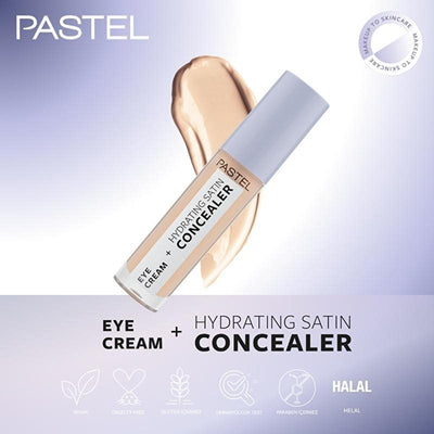 Pastel Makeup Eye Cream Concealer: Hydrating Satin Finish, Reduce Dark Circles, Brightening Under Eye Treatment - 61 Van