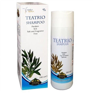 Teatrio Natural Shampoo with Tea Tree Oil - 6.76 fl oz, Nourishing Hair Care for Sensitive Scalp Teatrio Natural Shampoo - 6.76 fl oz natural shampoo, tea tree oil shampoo, nourishing hair care, sensitive scalp shampoo, herbal hair products, gentle hair care, soothing scalp, natural ingredients, hair nourishment, scalp health, TEA TREE OIL benefits, Chamomile oil hair care, Nettle oil shampoo