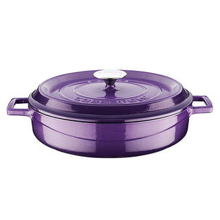 Lava Mor Cast Iron Multi-Purpose Cookware - 11 Inch Round Enamel Coated Pot with Integrated Handle, Oven Safe, Durable Lava Mor Cast Iron Cookware - Durable & Oven Safe Cast Iron Cookware, Enamel Coated Cookware, Multi-Purpose Cookware, Oven Safe Cookware, Durable Cookware, Cast Iron Pot, Round Cookware, Integrated Handle, 11 Inch Cookware, Cooking Essentials, Kitchen Staples, Home Cooking, Culinary Tools