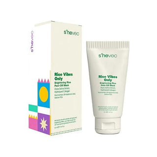 She Vec: Rice Vibes Only Brightening Face Mask - Hydrating, Anti-Aging & Skin Tone Balancing - Illuminate & Revitalize Your Skin! She Vec Rice Mask: Brighten, Hydrate & Renew Skin face mask, brightening face mask, anti-aging face mask, hydrating face mask, skin tone balancing mask, exfoliating face mask, rice face mask, skin elasticity mask, soothing face mask, pore cleansing mask, brightening, anti-aging, hydration, skin tone, exfoliation, elasticity, soothing, pore cleansing, radiant skin, even skin tone,