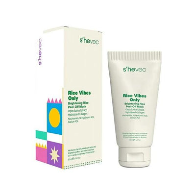 She Vec: Rice Vibes Only Brightening Face Mask - Hydrating, Anti-Aging & Skin Tone Balancing - Illuminate & Revitalize Y