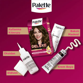 Palette Deluxe Dark Ash Blonde Hair Dye: Long Lasting Color & Shine, Deep Conditioning Micro Oils (Koyu Kumral Saç Boyası) Palette Deluxe Dark Ash Blonde Hair Dye | Long Lasting Color hair dye, dark ash blonde hair dye, koyu kumral saç boyası, long lasting hair color, hair color with oil, palette deluxe, permanent hair dye, hair dye for shine, hair color, ash blonde dye, dark blonde dye, hair coloring, hair care, beauty, personal care, long-lasting color, vibrant hair, deep conditioning, micro oils, shine, 