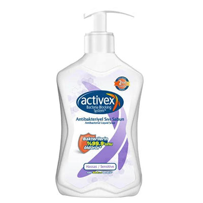 Activex Antibacterial Liquid Hand Soap for Sensitive Skin - Kills 99.9% of Bacteria, Moisturizing, Hygienic Hand Wash, R