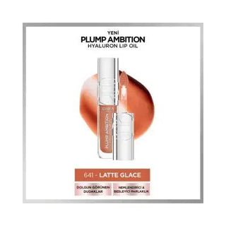 Loreal Paris Plump Ambition Hyaluron Lip Oil - 641 Latte Glace, Non-Greasy Hydrating Lip Care with Hyaluronic Acid Loreal Paris Hyaluron Lip Oil - Hydrating & Non-Greasy Loreal Paris Lip Oil, Hyaluronic Acid Lip Care, Plump Ambition Lip Oil, Latte Glace Lip Color, Non-greasy Lip Hydration, Lip Care Products, Hyaluronic Acid Benefits, Loreal Paris Products, Cosmetic Lip Care, Beauty Essentials, Lip Hydration Solutions, Everyday Lip Color