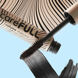 Flormar CareFULL Volume: Lash Strengthening Black Mascara for Thicker, Longer Eyelashes - Jojoba & Almond Oil, Collagen Infused, Non-Clumping Flormar CareFULL: Volumizing & Strengthening Black Mascara volume mascara, lash strengthening mascara, careful volume mascara, jojoba oil mascara, almond oil mascara, collagen mascara, black mascara, non-clumping mascara, eyelash growth mascara, natural mascara, mascara, lash care, eyelash volume, eyelash growth, non-clumping, natural finish, creamy texture, flexible 