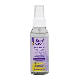 Sunozon Pre-Sun Face Spray - Vegan, Quick Absorbing, Natural Tan Support for Face, Neck & Décolletage Sunozon Pre-Sun Face Spray - Vegan & Quick Absorbing pre-sun face spray, vegan skincare, sun care product, natural tan support, facial sun protection preparation, cruelty-free, quick absorbing, face spray, neck care, décolletage care, sun kissed tan, healthy skincare, ethical skincare, vegan cosmetics, sun preparation