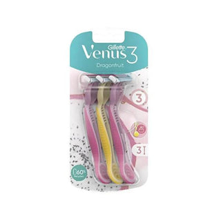 Gillette Venus Dragonfruit Razor Blades for Women - Triple Blade, Moisturizing Strips, Pivoting Heads Gillette Venus Dragonfruit Razor Blades - Smooth Shave Gillette Venus Razor Blades, Disposable Razor Blades for Women, Tropical Scented Shaving Blades, Dragonfruit Fragranced Razor Blades, Triple Blade Razor for Smooth Shaving, Women's Razors, Shaving Essentials, Personal Care, Beauty Products, Gillette Venus, Dragonfruit Scent, Moisturizing Shaving, Smooth Shaving, Women's Grooming, Shaving Blades, Razor B