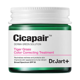 Dr. Jart+ Cicapair Tiger Grass Color Correcting Treatment SPF 30 - Soothe Redness & Protect Skin Dr. Jart+ Cicapair SPF 30 - Color Correcting Treatment for Redness Color Correcting Treatment, SPF 30, Cica Cream, Tiger Grass, Mineral Sunscreen, Skincare for Redness and Dryness, Korean Skincare, Moisturizer, Redness Relief, Sensitive Skin, Natural Skincare, Healthy Glow, Skincare Essentials