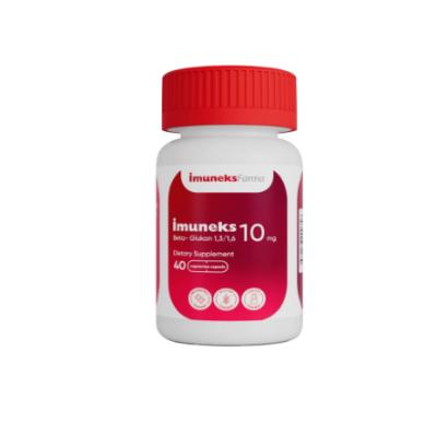 Imuneks Farma Beta Glucan Supplement - Immune System Support, Gluten-Free, 40 Capsules