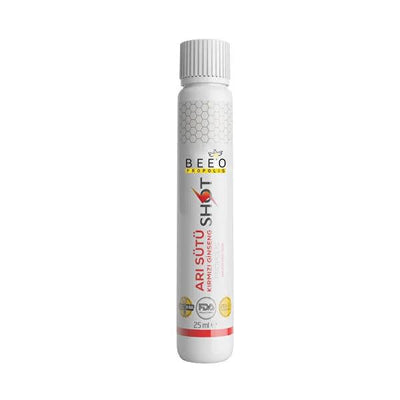 Beeo Propolis Royal Jelly Red Ginseng Shot: Natural Energy & Immunity Support - Honey Sweetened, Convenient Daily Supple