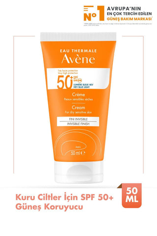 avene sunscreen for dry skin SPF 50, 50ml avène sunscreen bottle, applying sunscreen on the face Avène Sunscreen for Dry Skin - SPF 50+ | 50 ml Avène Sunscreen for Dry Skin SPF 50+ avene, sunscreen, dry-skin, spf-50, moisturizing-sunscreen, face-sunscreen, sensitive-skin, water-resistant, daily-use, ai-generated
