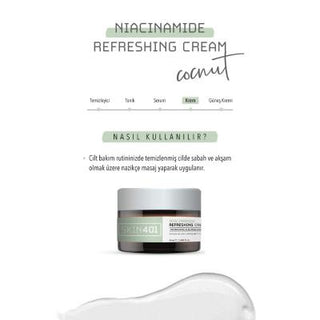 skin401 niacinamide refreshing cream, vegan moisturizer cream, skin401 cream 50 ml Skin401 Niacinamide Refreshing Cream - Vegan Moisturizer | 50 ml Skin401 Niacinamide Refreshing Cream - 50 ml skin-care, moisturizer, niacinamide, vegan, hydrating-cream, pores, skin-nourishing, all-skin-types, cruelty-free, ai-generated