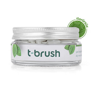 T-Brush Fluoride-Free Natural Mint Toothpaste Tablets: Vegan, SLS & Gluten-Free for Sensitive Gums & Travel - Eco-Friendly Whitening T-Brush: Fluoride-Free Toothpaste Tablets - Natural & Vegan Fluoride-free toothpaste tablets, Natural toothpaste tablets, Vegan toothpaste tablets, SLS-free toothpaste, Gluten-free toothpaste, Travel toothpaste tablets, Eco-friendly toothpaste, Toothpaste tablets for sensitive gums, Toothpaste tablets for orthodontics, Natural teeth whitening tablets, toothpaste tablets, fluor