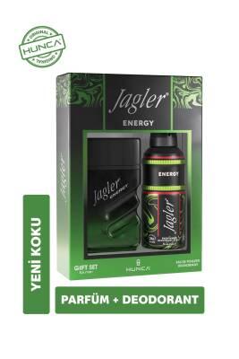 Jagler Energy Men's Fragrance Set: Invigorating Citrus & Woody Cologne + Deodorant Spray - Long Lasting Masculine Scent