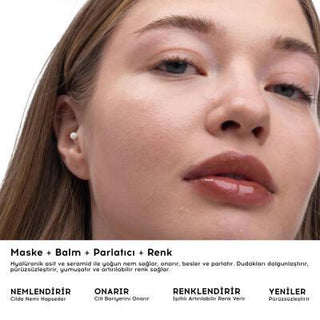 Cream Co. 3 in 1 Lip Balm - Hyaluronic Acid & Vegan Lip Care - Black Cherry Flavor Cream Co. 3 in 1 Lip Balm - Moisturizing & Vegan Lip Care 3 in 1 lip balm, hyaluronic acid lip balm, vegan lip care, moisturizing lip balm, black cherry lip balm, lip care, natural lip balm, vegan cosmetics, lip moisturizer, lip nourishment, lip color, dermatologically tested, alcohol-free, gluten-free