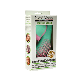 Michel Mercier Hair Brush Set for Normal Hair - Gentle Detangling Brush Set Michel Mercier Hair Brush Set for Normal Hair hair brush set, detangling brush, normal hair care, Michel Mercier hair products, hair detangler, hair care tools, gentle hair brush, everyday hair care, hair management, detangling solution