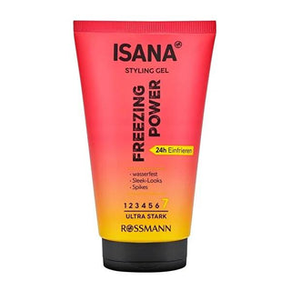 Isana Ultra Hold Hair Styling Gel: 24H Long Lasting, Vegan Formula, Strong Hold, No Residue - 5.07 fl oz Isana Ultra Hold Hair Gel: Vegan, Strong 24H Hold, No Residue Isana hair gel, ultra hold hair gel, strong hold hair gel, vegan hair gel, hair styling gel, men's hair gel, women's hair gel, long lasting hair gel, hair gel for styling, hair gel no residue, hair gel, styling gel, hair styling, ultra hold, strong hold, vegan, cruelty-free, long lasting, no residue, men's hair, women's hair, hair care, stylin