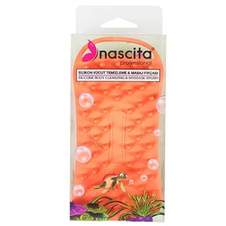 Nascita Silicone Body Brush for Cleansing & Massage - Exfoliating Shower Scrubber for Smooth Skin & Relaxation Nascita Silicone Body Brush - Massage & Cleanse | Exfoliate silicone body brush, body massage brush, body cleansing brush, exfoliating body brush, silicone scrubber, bath brush, shower brush, body care, hygiene, relaxing massage, exfoliating, cleansing tool, silicone material, dual-sided design, massage surface, cleansing surface, gentle on skin, hygienic, easy to clean, versatile bathing experienc