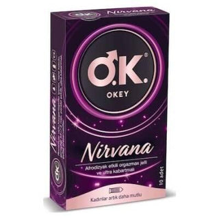 Okey Nirvana Condoms - Safe Sex Protection, 10-Pack for Reliable Contraception - Okey Nirvana Condoms for Adults Okey Nirvana Condoms - Safe & Reliable condoms, safe sex products, Okey Nirvana condoms, contraceptives, protection during intimacy, adult sexual health, safe sex practices, contraceptive methods, latex condoms, intimacy protection, health and safety during sex, reliable contraception