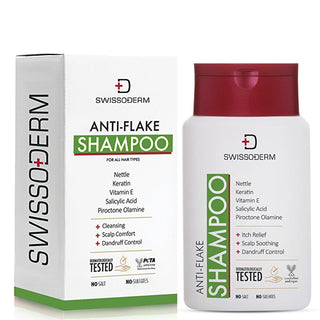 Swissoderm Anti-Dandruff Shampoo - 300ml - Vegan & Sulfate Free - Soothe Itchy, Flaky Scalp with Salicylic Acid & Piroctone Olamine Swissoderm Anti-Dandruff Shampoo - Vegan, Sulfate-Free anti-dandruff shampoo, dandruff shampoo, vegan shampoo, sulfate free shampoo, shampoo for itchy scalp, shampoo for flaky scalp, Piroctone Olamine shampoo, Salicylic Acid shampoo, herbal shampoo dandruff, cruelty free dandruff shampoo, anti-dandruff, shampoo, vegan, sulfate-free, itchy scalp, flaky scalp, Piroctone Olamine, 