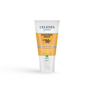 Celenes Herbal SPF 50+ Sunscreen: Hydrating UVA/UVB Protection for Dry, Sensitive Skin - Mineral & Organic Filters Celenes SPF 50+ Sunscreen: Dry & Sensitive Skin UVA/UVB Protection sunscreen for dry skin, sunscreen for sensitive skin, SPF 50+ sunscreen, mineral sunscreen, organic sunscreen, hydrating sunscreen, uva uvb protection, face sunscreen, celenes sunscreen, sun protection for sensitive skin, sunscreen, dry skin, sensitive skin, SPF 50+, mineral filter, organic filter, avocado oil, Nordic extracts, 