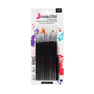 Nascita 15-Piece Nail Art Brush Set for Professional Nail Art Designs Nascita Nail Art Brush Set - 15 Pieces nail art brush set, nail art tools, nail brush set, beauty tools, nail care products, professional nail art, nail art supplies, beauty supplies, nail art design, nail art techniques