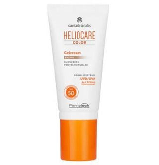 Heliocare SPF 50 Color Gelcream Brown Sunscreen Cream - Antioxidant, Non-Comedogenic, Oil-Free