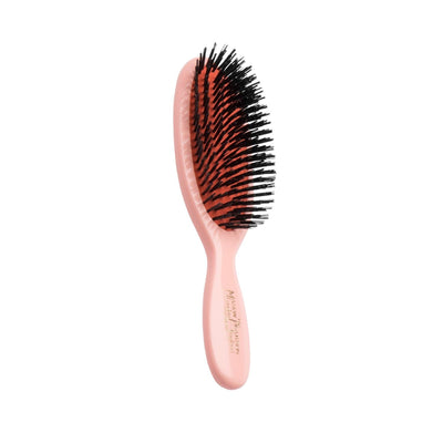 Mason Pearson Pocket Boar Bristle B4 Pink Hair Brush: Shine & Health On-the-Go. Premium Quality, Travel-Friendly, Stimul