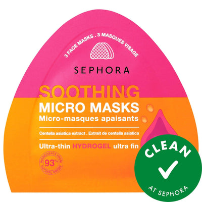 Sephora Collection Hydrogel Micro Mask Set - Targeted Face Masks: Soothe Redness, Firm Skin, & Control Oil with Plant-Po