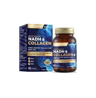 Nutraxin NADH Collagen Supplement for Anti-Aging & Energy Support - 60 Tablets