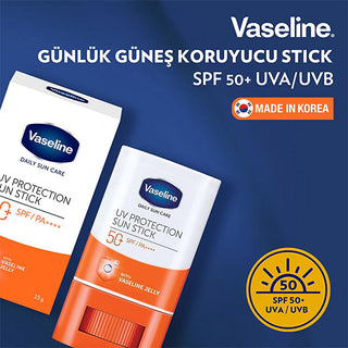 Vaseline SPF 50+ Sunscreen Stick: Daily UVA/UVB Protection, Clear & Non-Greasy, Watermelon Scented - Face & Body Sun Protection Vaseline SPF 50+ Sunscreen Stick: Clear, Non-Greasy Daily Protection sunscreen stick, SPF 50+ sunscreen, clear sunscreen, daily sunscreen, non-greasy sunscreen, face and body sunscreen, watermelon scented sunscreen, sun protection stick, uva uvb protection, sunscreen, sunblock, sun protection, UVA protection, UVB protection, moisturizing sunscreen, travel sunscreen, beach sunscreen
