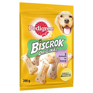 Pedigree Biscrock Dog Treats: Crunchy Biscuits with Omega 3 & Calcium for Dental Health, Training & Rewards - 200g Pedigree Biscrock: Healthy & Crunchy Dog Treats for Training dog treats, dog biscuits, dog reward, pedigree biscrock, dog dental treat, dog vitamins, calcium for dogs, omega 3 for dogs, adult dog treats, dog training treats, dog snack, healthy dog treat, crunchy dog treat, bone-shaped treat, dog dental care, vitamins for dogs, minerals for dogs, Omega 3 for pets, calcium supplement for dogs, po