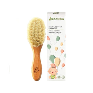 Ecowera Natural Goat Hair Baby Hair Brush - Gentle, Safe & Effective Hair Care for Newborns & Infants Ecowera Baby Hair Brush - Natural & Gentle Hair Care Baby hair brush, Natural goat hair brush, Gentle baby hair care, Ecowera baby products, Baby grooming tools, Newborn hair care, Infant grooming, Natural baby products, Gentle hair care, Baby hair care routine