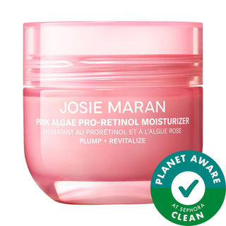 Josie - Pink Algae Pro-Retinol Anti-Aging Moisturizer for Fine Lines & Wrinkles, Vegan Skincare, Gluten-Free, Cruelty-Free Josie Anti-Aging Moisturizer - Smooth Fine Lines & Wrinkles anti-aging moisturizer, vegan skincare, pro-retinol face cream, gluten-free cosmetics, cruelty-free skincare products, fine lines and wrinkles, uneven texture, loss of firmness and elasticity, natural skincare, age-defying moisturizer, skincare for normal skin, skincare for dry skin, skincare for combination skin, skincare for 