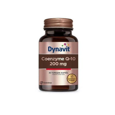 Dynavit Coenzyme Q10 200mg Supplement - Antioxidant Support for Heart Health, 30 Capsules