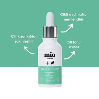 Mia Klinika Azelaic Acid Serum: Acne, Blemish & Hyperpigmentation Treatment | Tea Tree Oil & Zinc Infused | Reduce Redness & Even Skin Tone Mia Klinika Azelaic Acid Serum: Acne, Blemish, Redness Control Azelaic Acid Serum, Acne treatment serum, Blemish reducing serum, Skin tone serum, Tea tree oil serum, Zinc serum, Mia Klinika serum, Hyperpigmentation treatment, acne, blemishes, hyperpigmentation, skin tone, tea tree oil, zinc, skincare, serum, moisturizing, nourishing, skin imperfections, redness, inflamm
