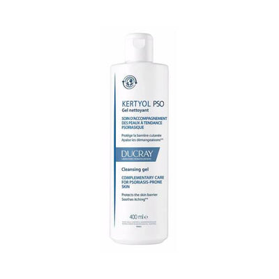 Ducray Kertyol PSO: Hydrating Cleansing Gel, Gentle Face & Body Wash for Dry, Sensitive Skin - Daily Moisturizing & Soot
