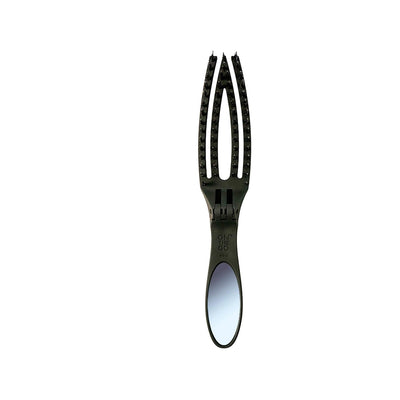Olivia Garden Portable Foldable Hair Brush - Boar Nylon Bristles for Gentle Detangling & Styling On-the-Go