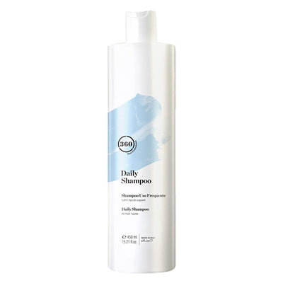 360 Hair Professional Be Daily Shampoo: Gentle Cleansing, Revitalizing Shine for All Hair Types - Frequent Use, Marshmal
