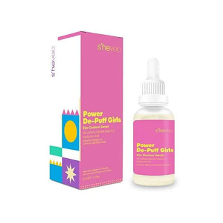 She Vec Caffeine Serum Power De Puff Girls - Dark Circles & Puffiness Reduction Eye Serum - 30ml She Vec Caffeine Serum - Dark Circles & Puffiness Reduction under eye serum, dark circles treatment, puffiness reduction, eye care, caffeine serum, anti-aging, brightening serum, collagen synthesis, antioxidant protection, skin hydration, cosmetic, skincare, beauty, under eye care, eye serum benefits