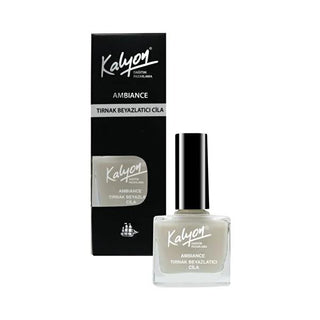 Kalyon Nail Whitening Polish - Enhances Nail Appearance with Whitening Effect, 11 ml Kalyon Nail Whitening Polish - Whiter Nails nail whitening polish, nail cosmetic, nail care product, beauty nail care, nail health appearance, cosmetic nail enhancement, nail beauty products, personal grooming, nail care routine, nail discoloration solution