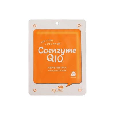 MjCare Coenzyme Q10 Face Mask - Anti-Aging Skincare with Hyaluronic Acid, Hydrating & Single-Use