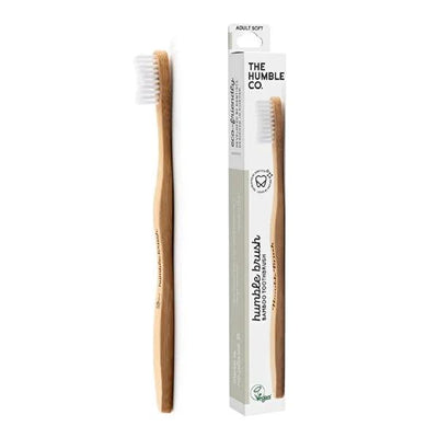 Humble Brush: Biodegradable Bamboo Toothbrush - Soft Bristles for Sensitive Gums - Eco-Friendly Oral Hygiene