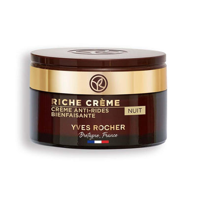 Gece Kremi - Riche Creme Anti-Aging Night Cream for Dry Skin with 1000 Rose Oil