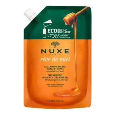 Nuxe Reve De Miel Ultra Rich Cleansing Gel: Honey-Infused Face & Body Wash for Dry, Sensitive Skin - Natural, Paraben & 