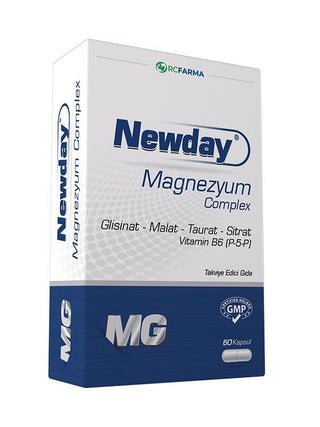 Newday Magnezyum Complex - Nutritional Supplement | 60 Capsules