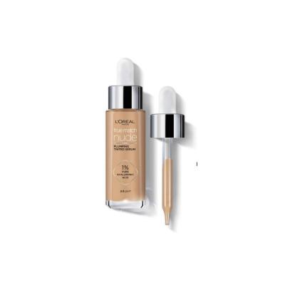 Loreal Paris True Match Nude Serum Foundation: Light Coverage, Hydrating Hyaluronic Acid Foundation for Sensitive Skin, 